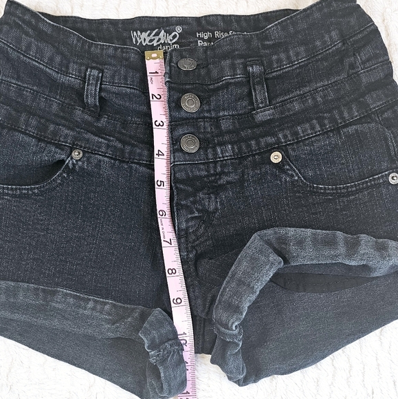 High Rise Super Stetch Jean Shorts - Picture 5 of 6